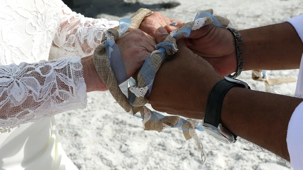 Wedding Ceremony at Ft. DeSoto Beach in Tierra Verde on 2/3/2023